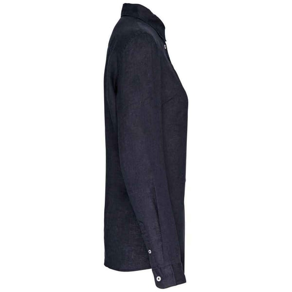 Spasso Womens/Ladies Linen Long-Sleeved Shirt