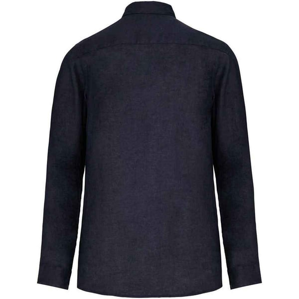 Spasso Mens Linen Long-Sleeved Shirt