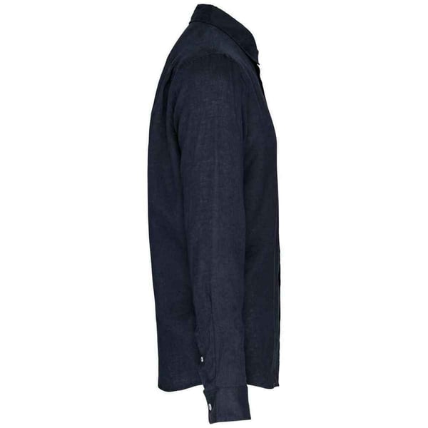 Spasso Mens Linen Long-Sleeved Shirt