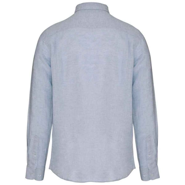 Spasso Mens Linen Long-Sleeved Shirt