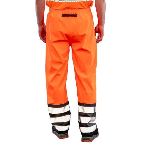 Result Genuine Recycled Mens Prism Hi-Vis Heavy Duty Trousers