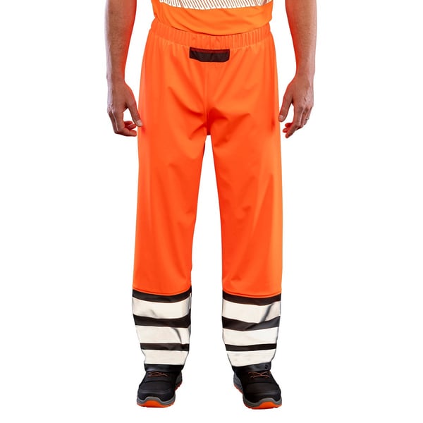 Result Genuine Recycled Mens Prism Hi-Vis Heavy Duty Trousers