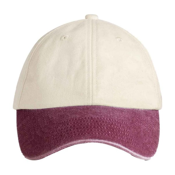 Beechfield Unisex aikuisten kontrastinen matalaprofiilinen baseball-lippis