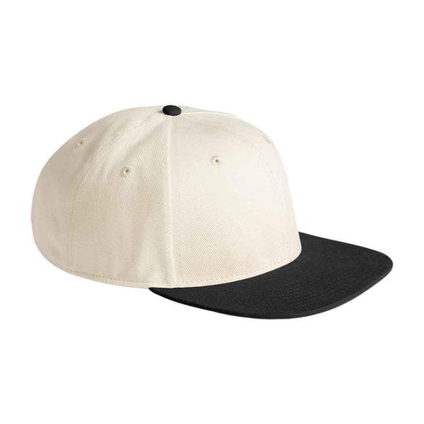 Beechfield Contrast Flat Peak Baseball Cap