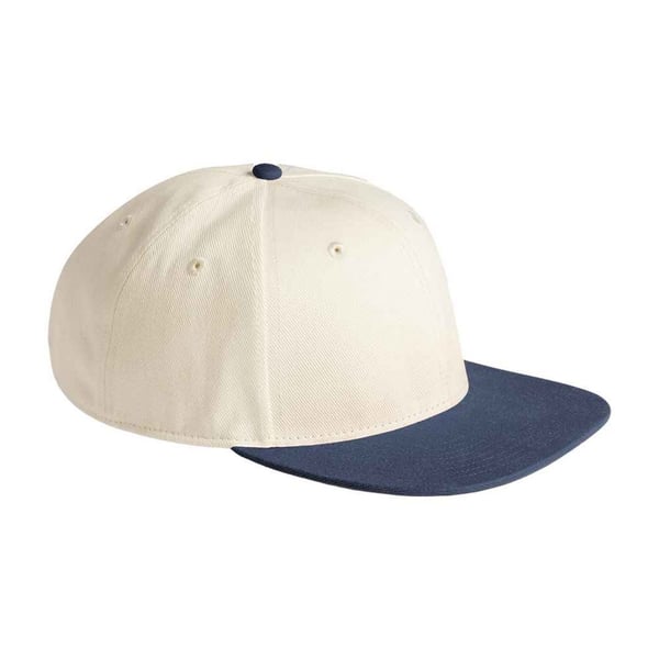 Beechfield Contrast Flat Peak Baseballkeps