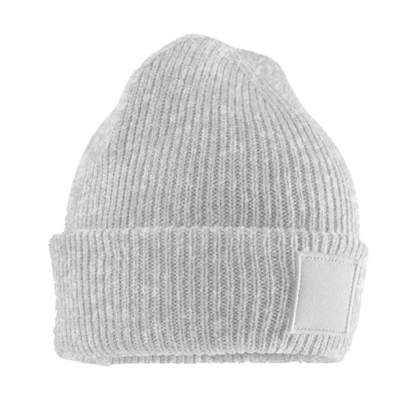 Beechfield Childrens/Kids Cuffed Tonal Patch Beanie