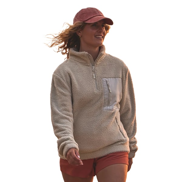 Ravine Unisex Adult Borg Quarter Zip Fleece Jacket