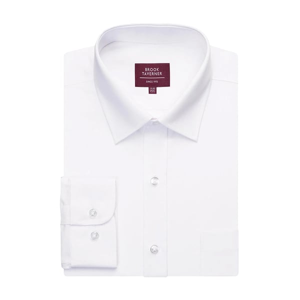 Brook Taverner Mens Ortona Classic Long-Sleeved Formal Shirt