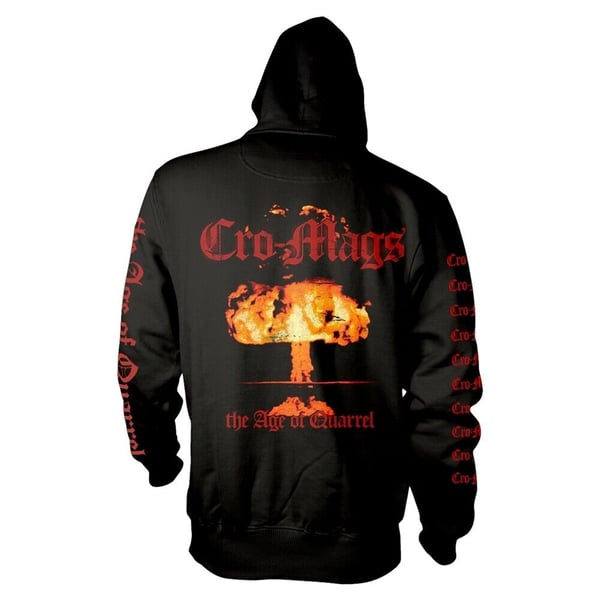 Cro-Mags Unisex voksen The Age of Quarrel hættetrøje med lynlås
