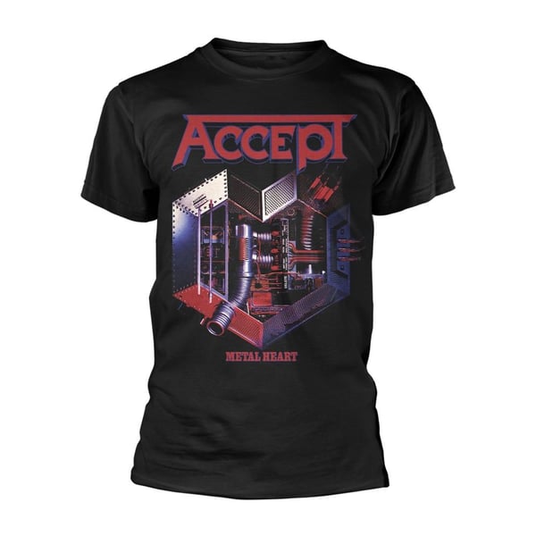 Accept Unisex T-shirt med metalhjerte til voksne