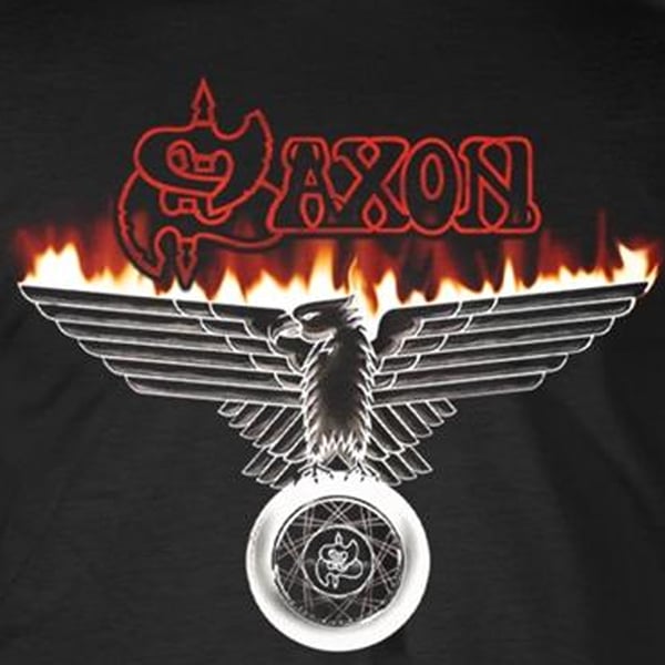 Saxon Unisex Aikuisten Wheels Of Steel T-paita