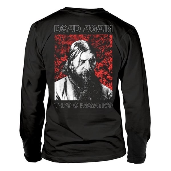 Type O Negative Unisex Aikuisten Punainen Rasputin Pitkähihainen T-paita