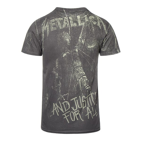 Metallica Unisex Adult And Justice For All Neon T-Shirt