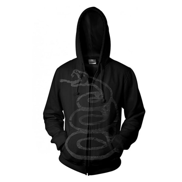 Metallica Unisex Adult Black Album Burnished Full Zip Hoodie