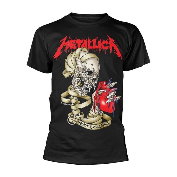 Metallica Unisex Vuxen Heart Explosive T-Shirt