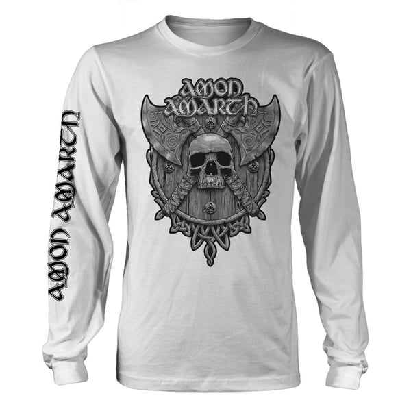 Amon Amarth Unisex Aikuisten Pääkallo Pitkähihainen T-paita