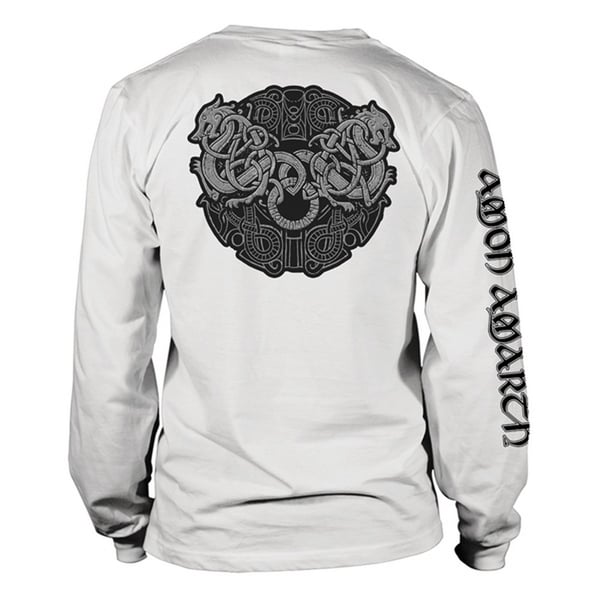 Amon Amarth Unisex Adult Skull Long-Sleeved T-Shirt