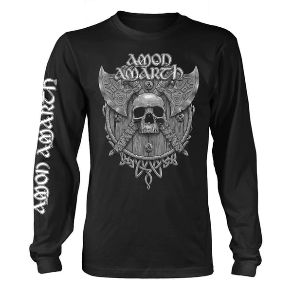Amon Amarth Unisex Aikuisten Pääkallo Pitkähihainen T-paita