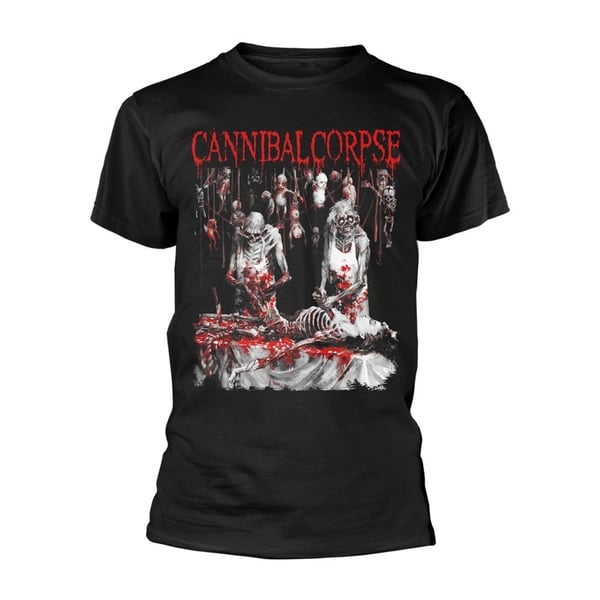 Cannibal Corpse Unisex T-shirt til voksne, der blev slagtet ved fødslen