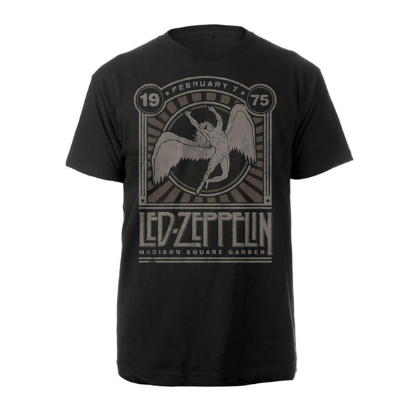 Led Zeppelin Unisex Aikuisten Madison Square Garden 1975 T-paita