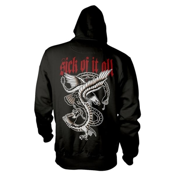 Sick Of It All Unisex Eagle Hoodie til voksne