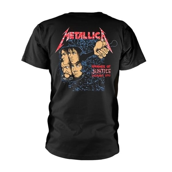 Metallica Unisex T-shirt med rygtryk med retfærdighed for alle og retfærdighed for alle for voksne