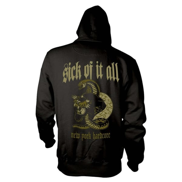 Sick Of It All Unisex Adult New York Hardcore Panther Hoodie