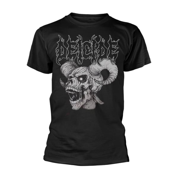 Deicide Unisex Vuxen Skalle Horn T-Shirt
