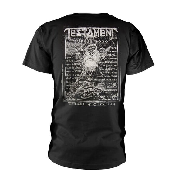 Testament Unisex Adult WWIII Europe 2020 Tour T-Shirt