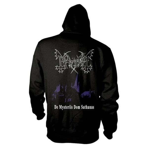 Mayhem Unisex Aikuisten De Mysteriis Dom Sathanas Täysvetoketjuhuppari