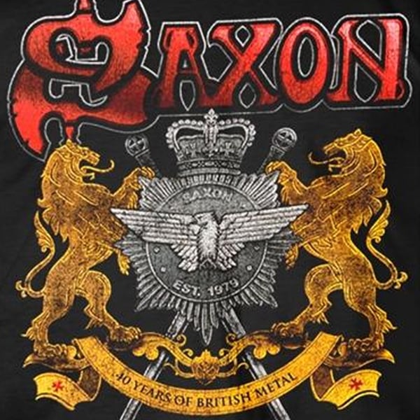 Saxon Unisex T-shirt til voksne 40 år