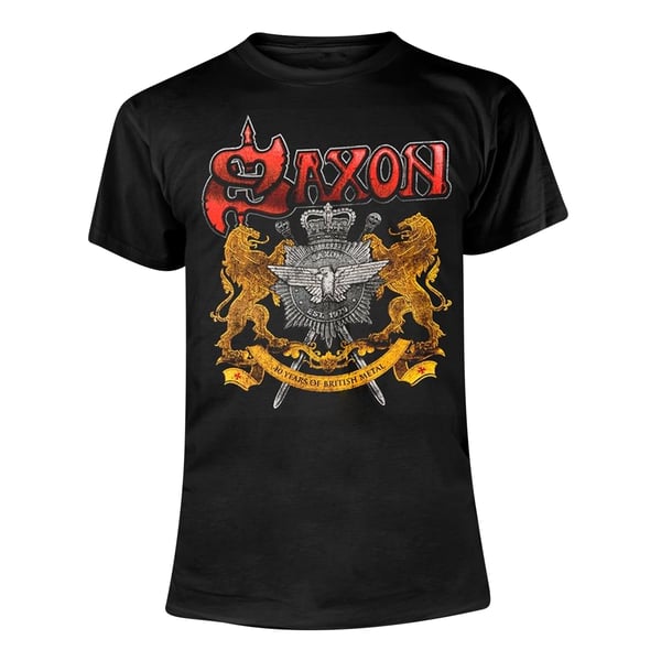 Saxon Unisex Aikuisten 40 Vuotta T-paita