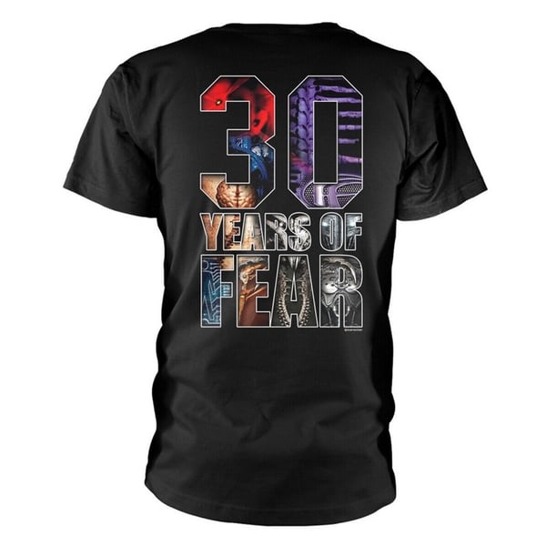 Fear Factory Unisex T-shirt med 30 års frygt for voksne