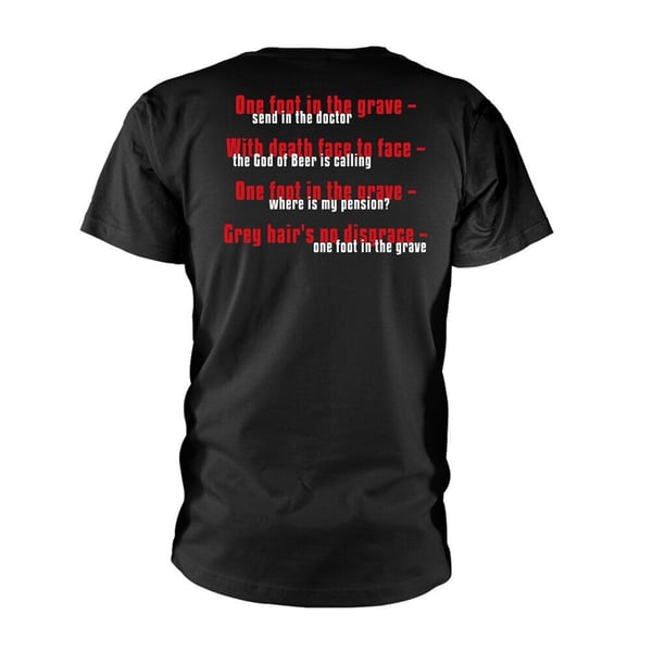 Tankard Unisex T-shirt til voksne med en fod i graven