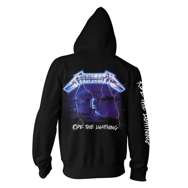 Metallica Unisex Adult Ride The Lightning Full Zip Hoodie