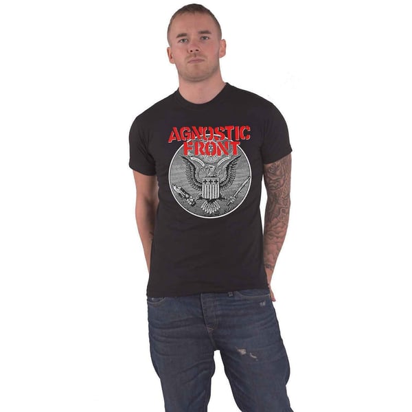 Agnostic Front Unisex Aikuisten Against All Eagle T-paita