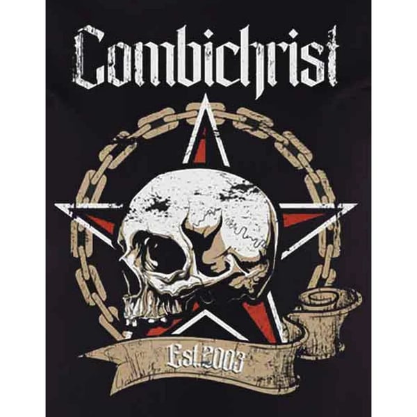 Combichrist Unisex Aikuisten Pääkallo T-paita