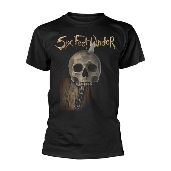 Six Feet Under Unisex Aikuisten Veitsi Kallo T-paita