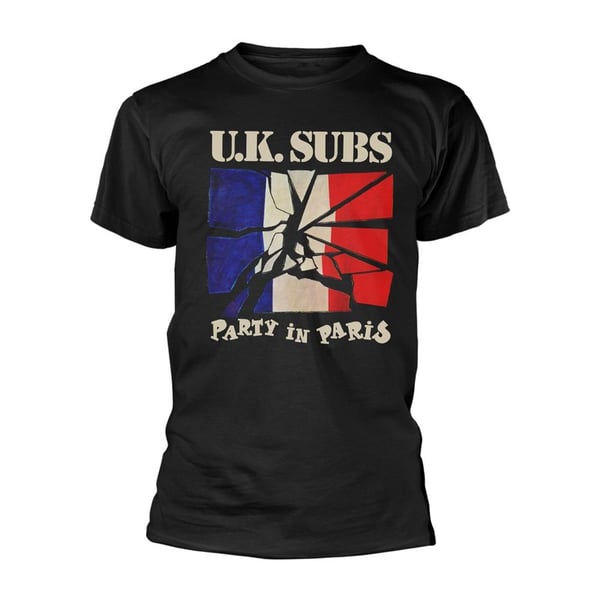 UK Subs Unisex T-shirt til voksne med fest i Paris