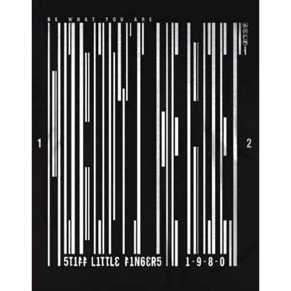 Stiff Little Fingers Unisex T-shirt med stregkode til voksne