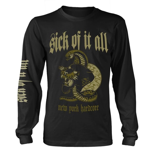 Sick Of It All Unisex T-shirt med lange ærmer til voksne New York Hardcore Panther