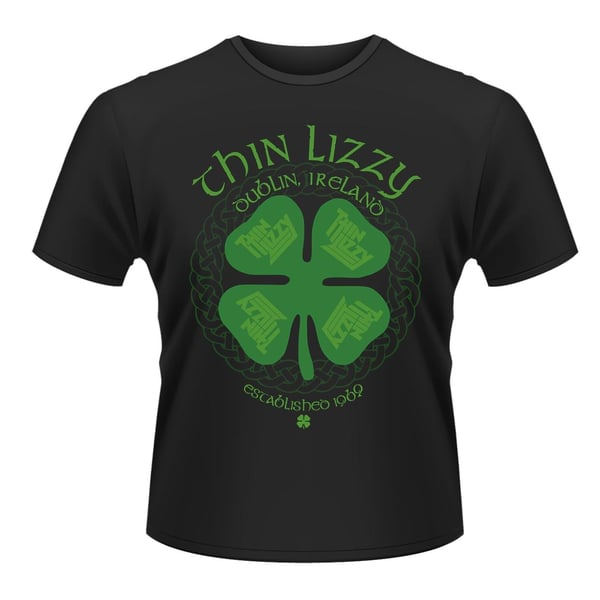 Thin Lizzy Unisex Adult Four Leaf Clover T-Shirt