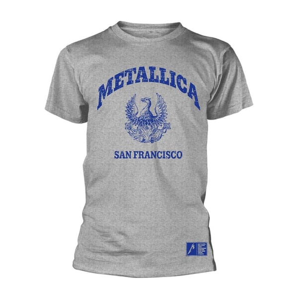 Metallica Unisex Adult College Crest T-Shirt