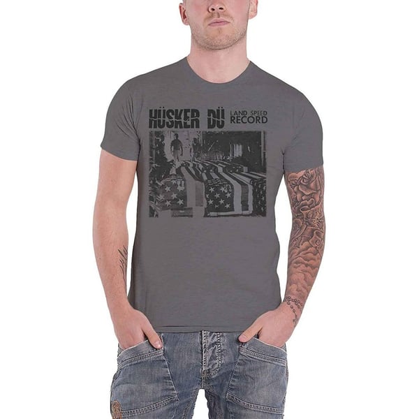 Hüsker Dü Unisex aikuisten Land Speed Record T-paita