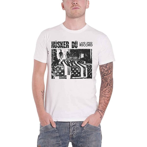 Hüsker Dü Unisex aikuisten Land Speed Record T-paita
