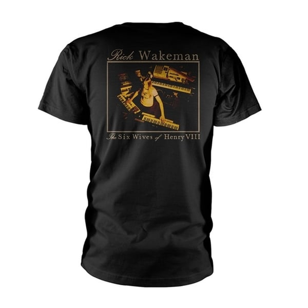 Rick Wakeman Unisex T-shirt til voksne med de seks koner af Henrik VIII