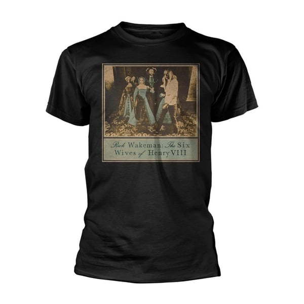 Rick Wakeman Unisex T-shirt til voksne med de seks koner af Henrik VIII