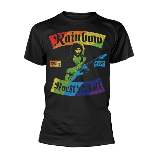 Rainbow Unisex Adult Long Live Rock N Roll T-Shirt