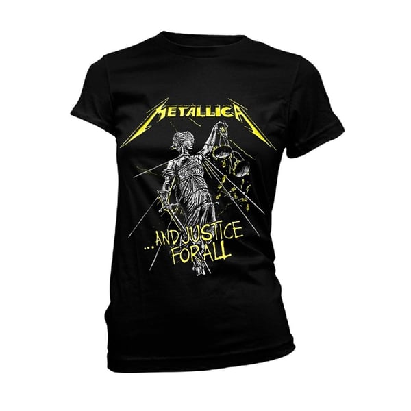 Metallica Womens/Ladies And Justice For All Tracks T-Shirt