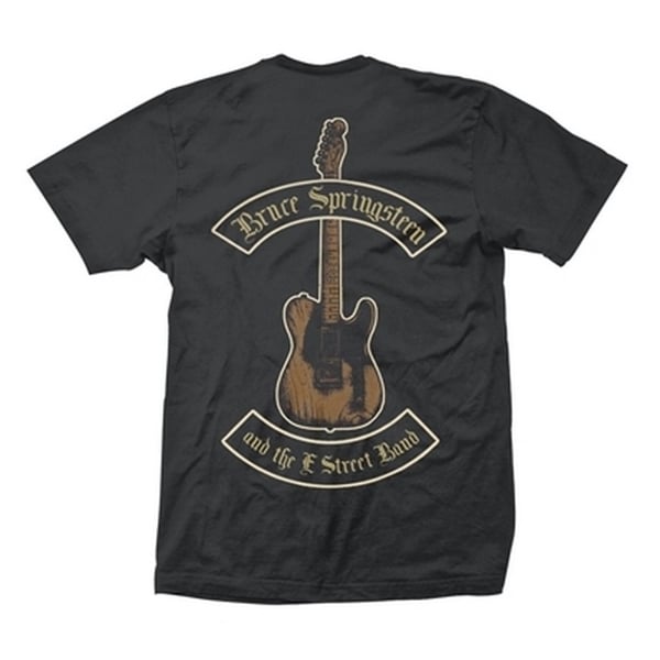 Bruce Springsteen & The E Street Band Unisex T-shirt til voksne med motorcykel guitar